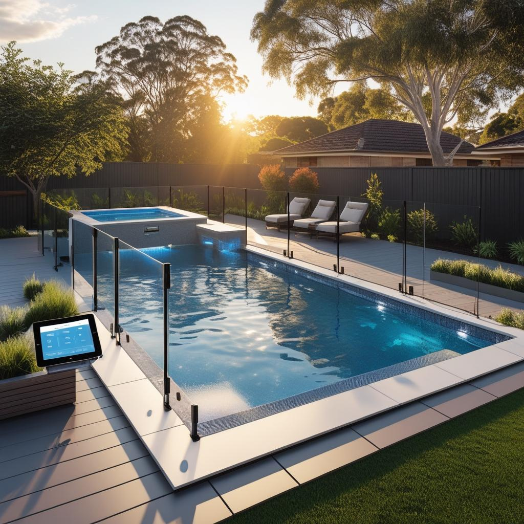 Expert Pool Builders in Kotara: Modern Renovated Backyard Pool with Smart Features and Contemporary Design