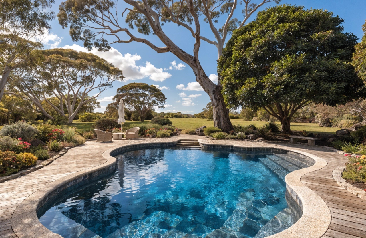 Inground backyard pool installed by pool builders in Morisset NSW